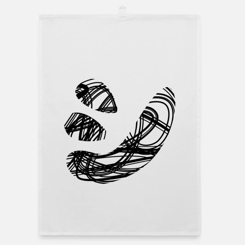 Japanese text 'シ' (shi) pattern Organic dish towel