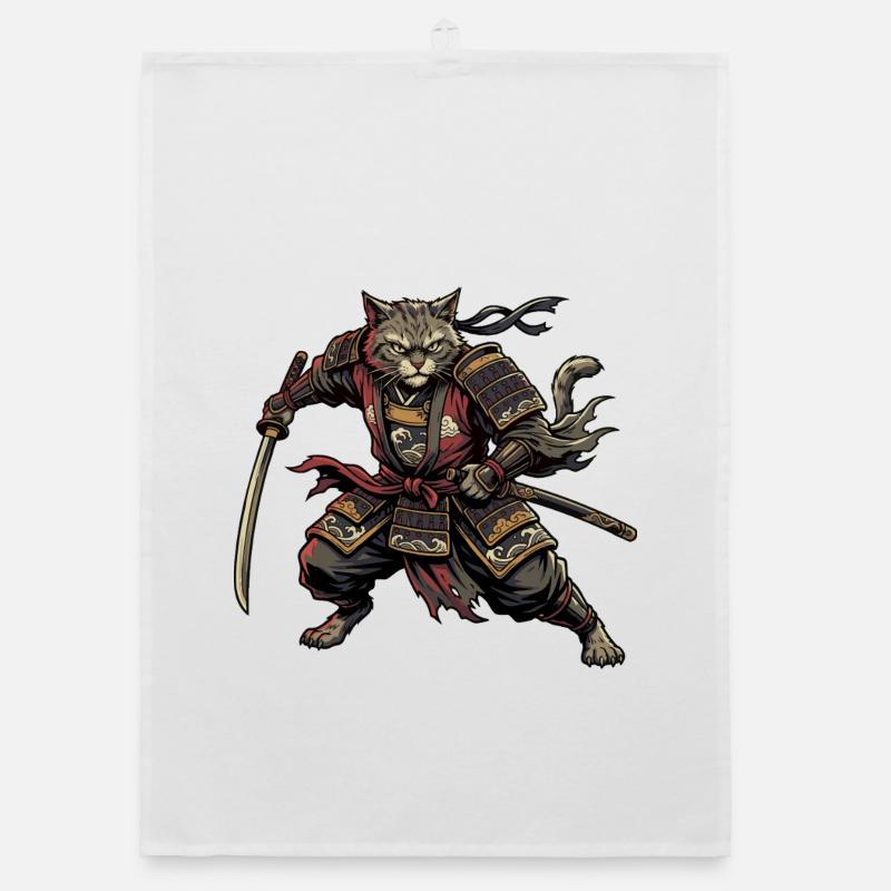 Chat Samouraï Guerrier Torchon bio