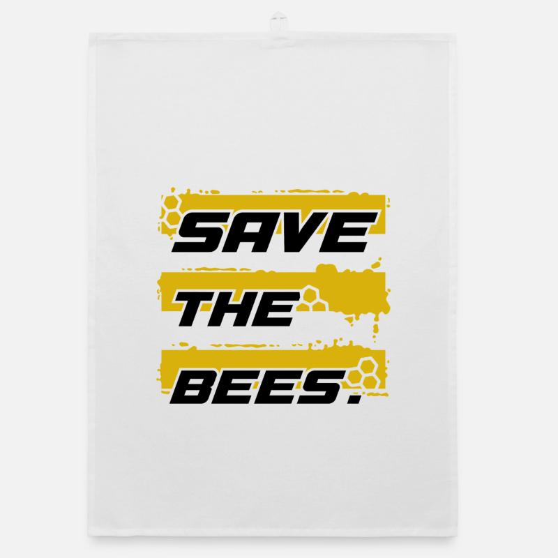 save the bees Organic dish towel