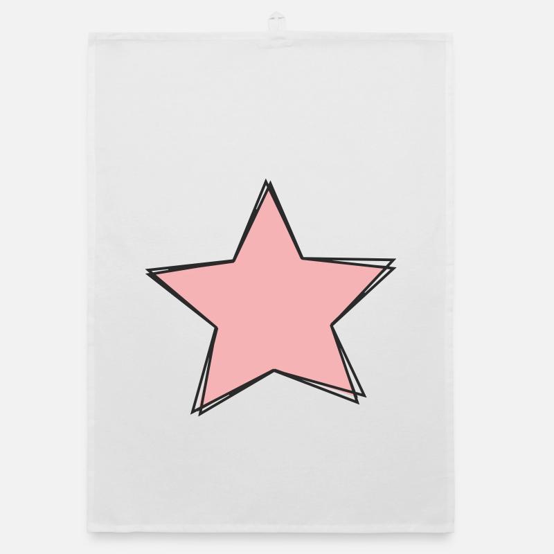 Pink Star Design Torchon bio