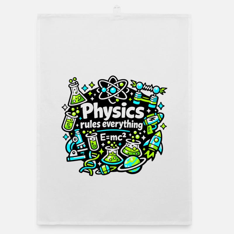 Physik regelt alles Organic Geschirrtuch