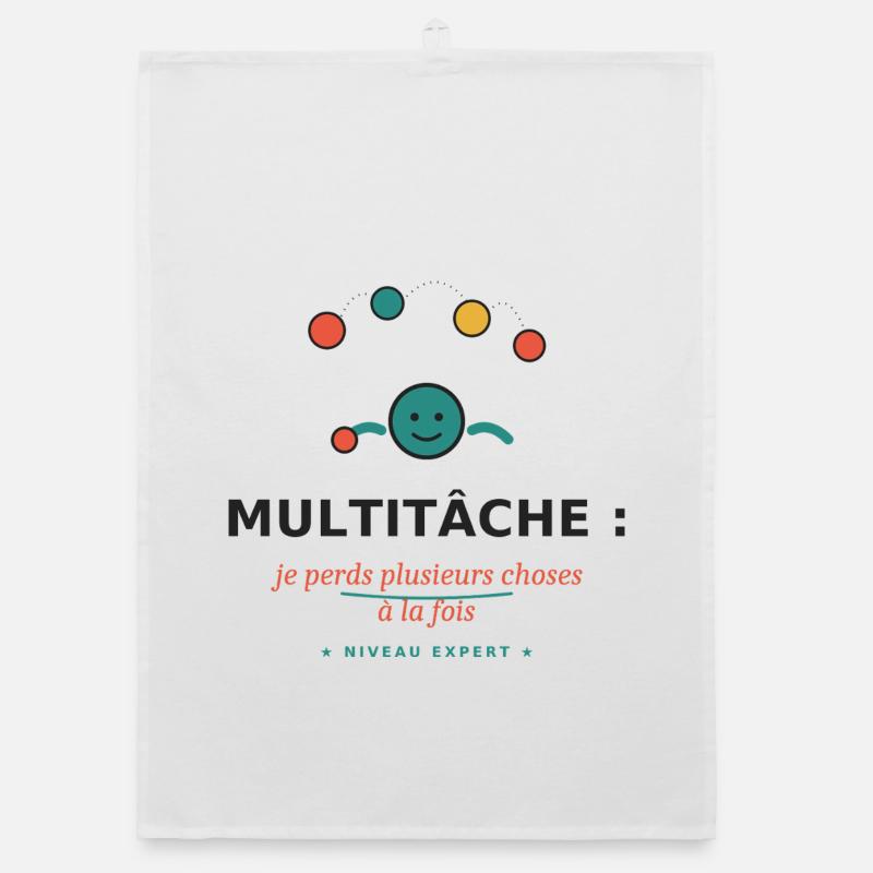 Multitâche: je perds plusieurs choses Torchon bio