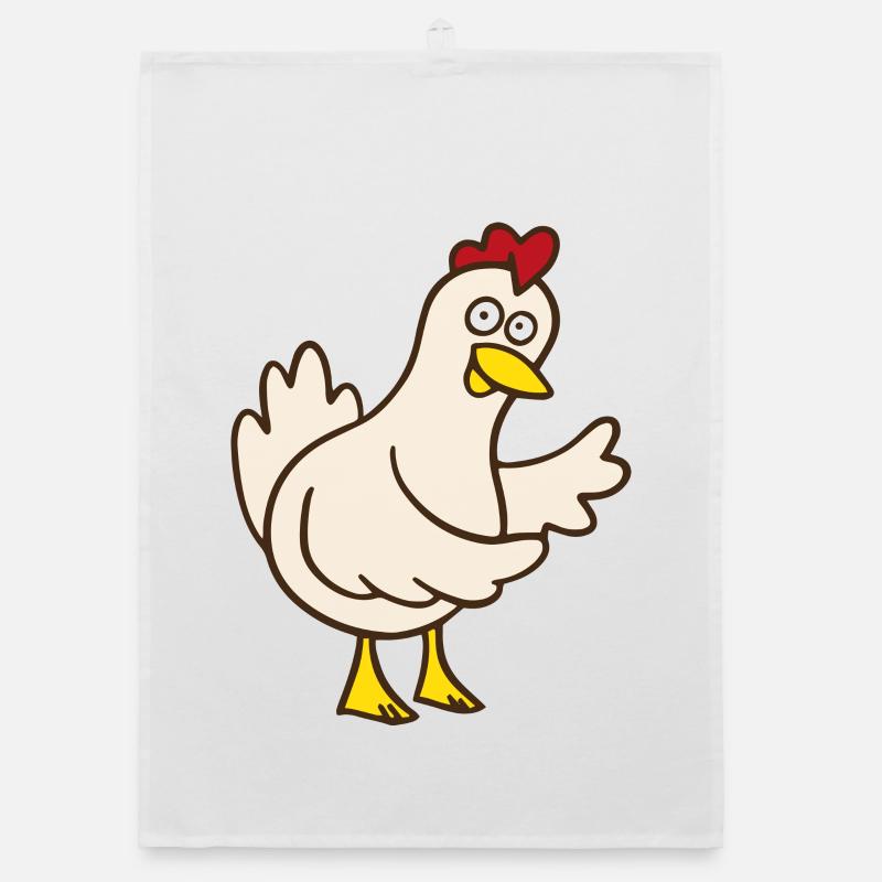 Huhn Organic Geschirrtuch