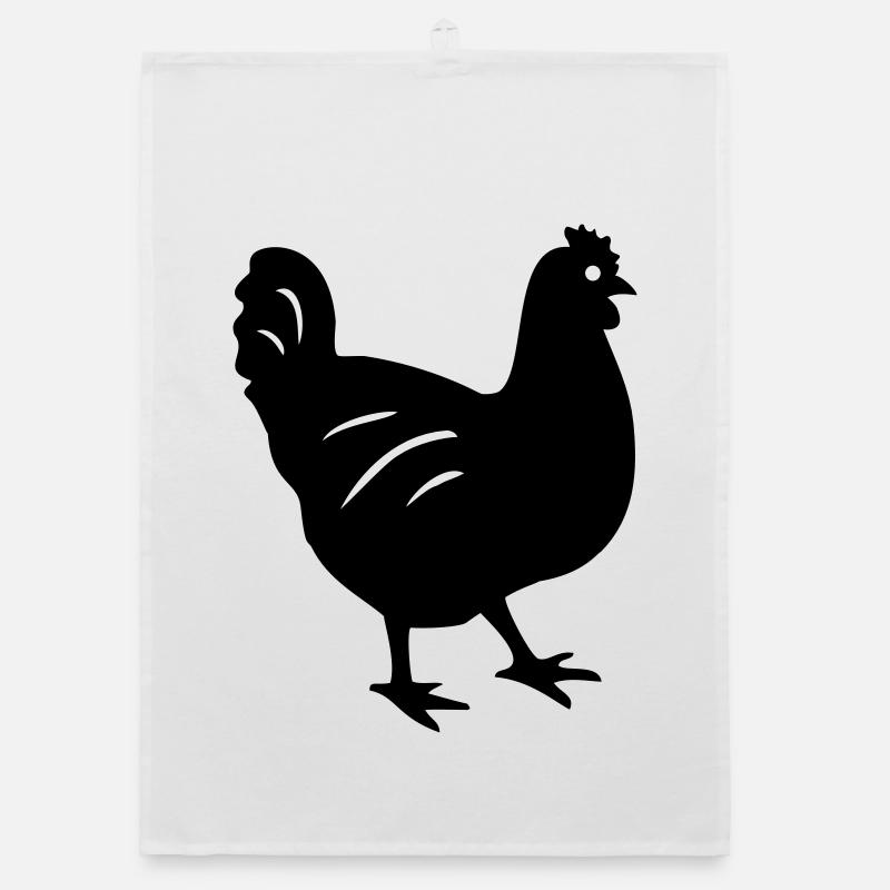 chicken Organic dish towel