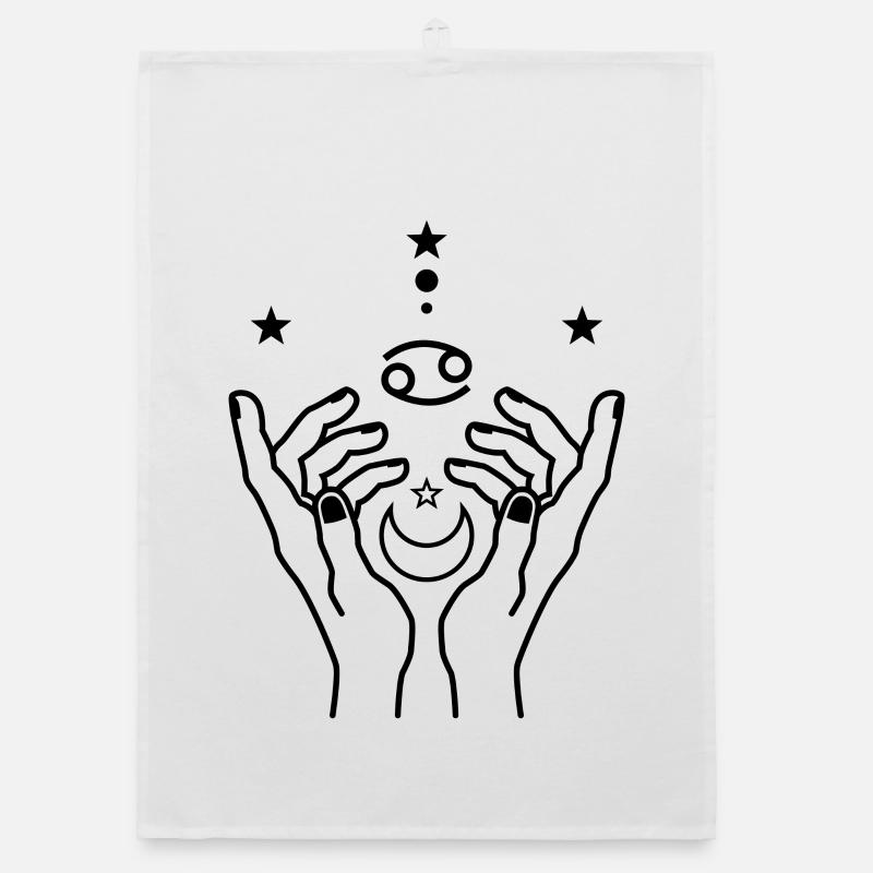 Night Void Silhouette Organic dish towel