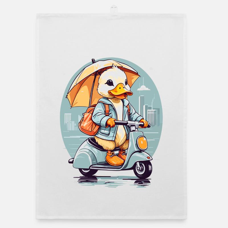 Duck with Roller Organic dish towel