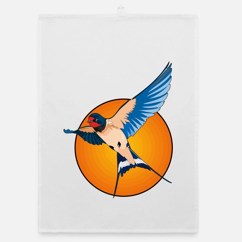 Swallows 2 Organic dish towel
