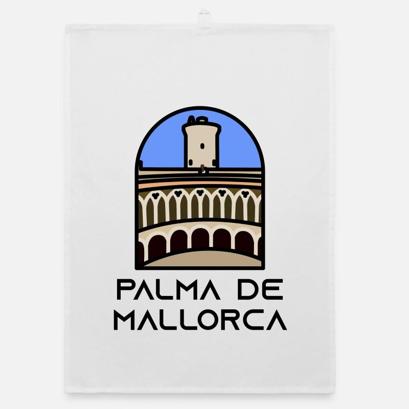 Palma de Mallorca - Schloss Bellver Organic Geschirrtuch
