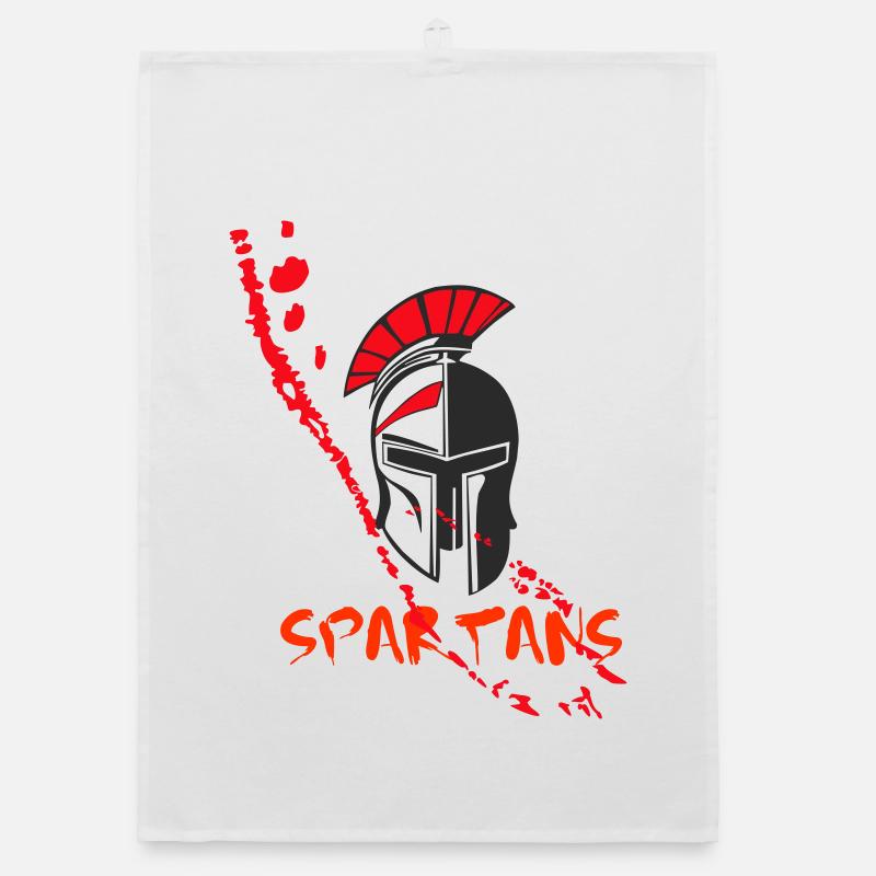 Helm Sparta und Blut 6 Organic Geschirrtuch