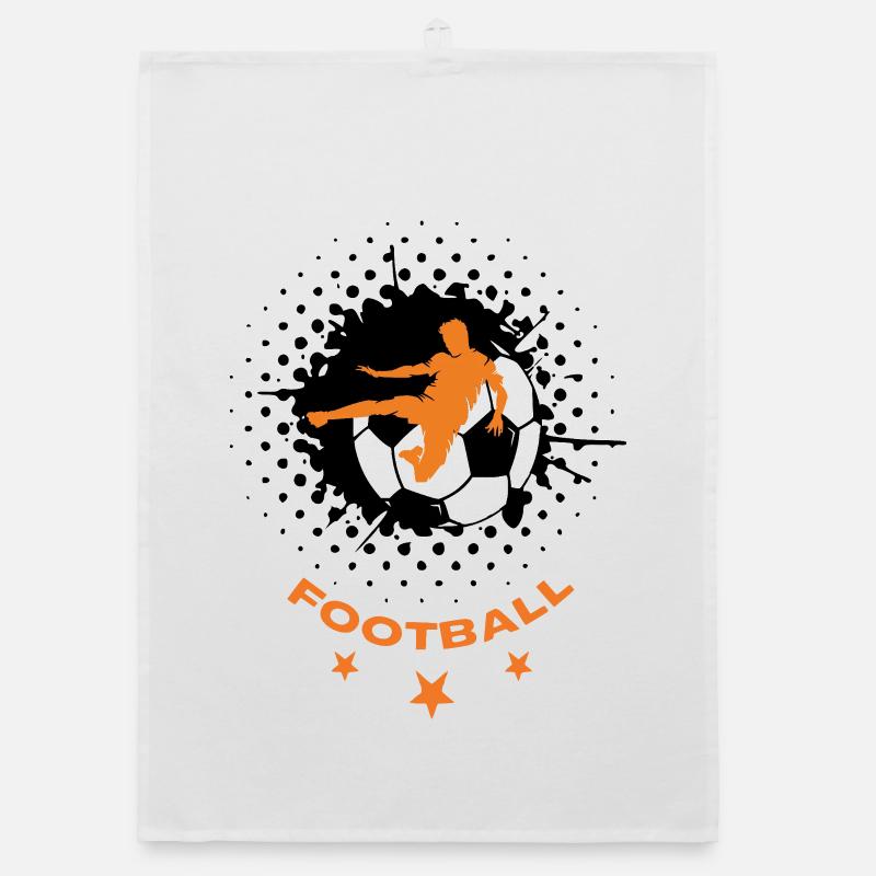 Fußball Organic Geschirrtuch