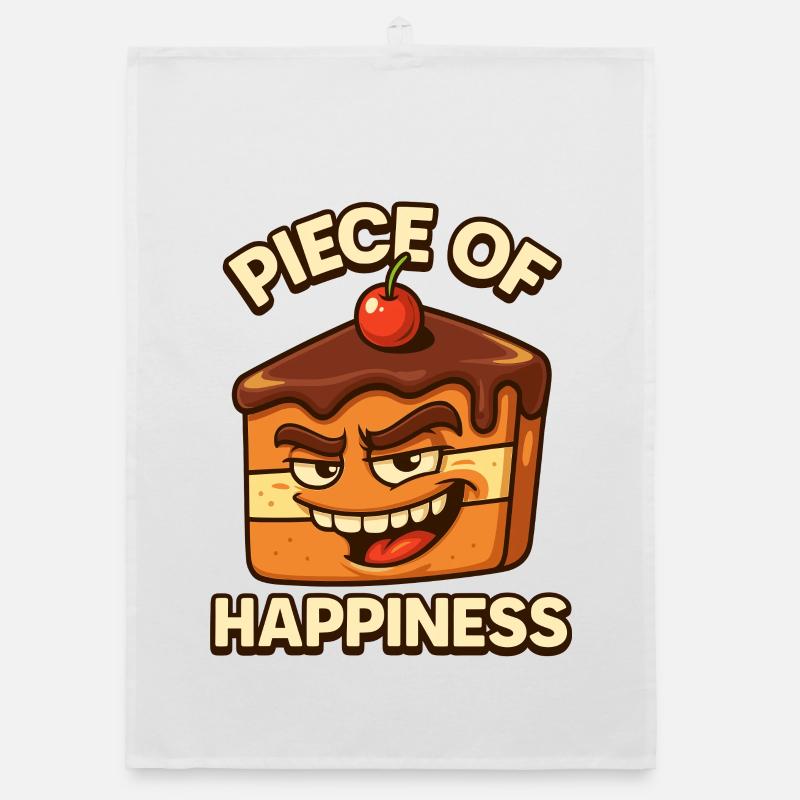 Conception de gâteau « morceau de bonheur » Torchon bio