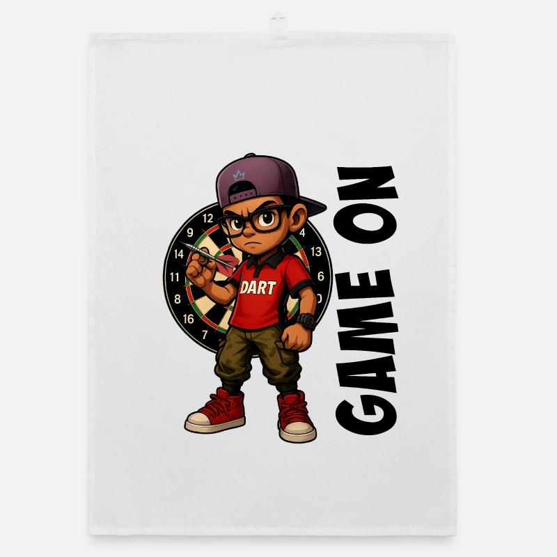 Darts,Darts,Darts Player Organic dish towel