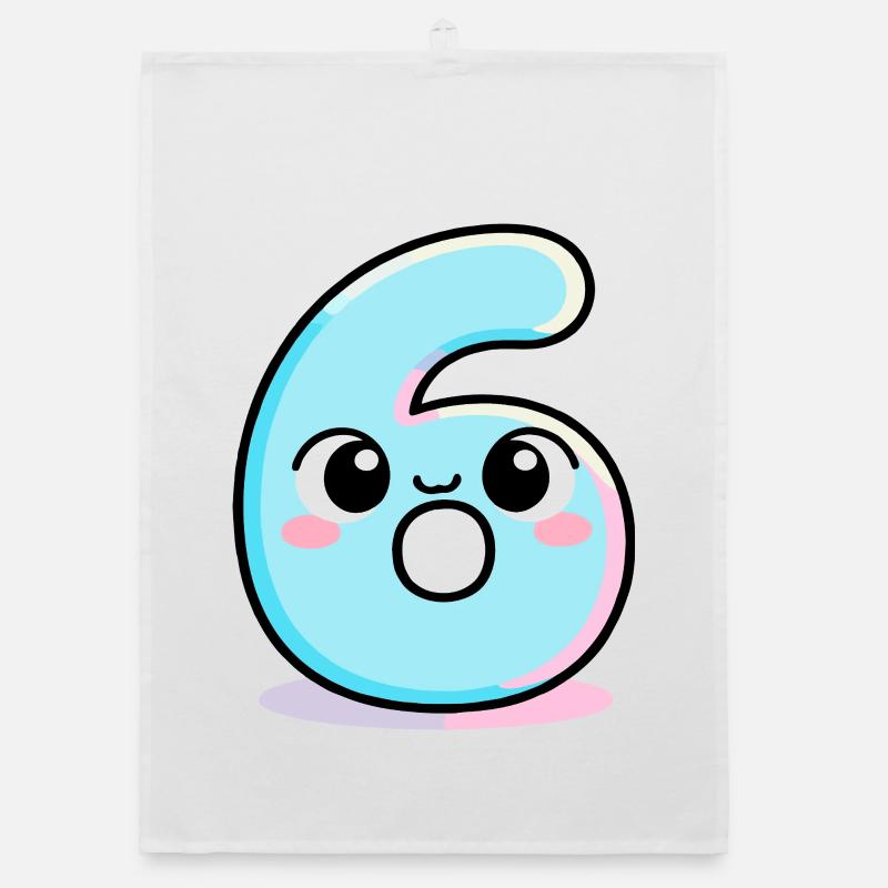 Six adorable cake Organic dish towel