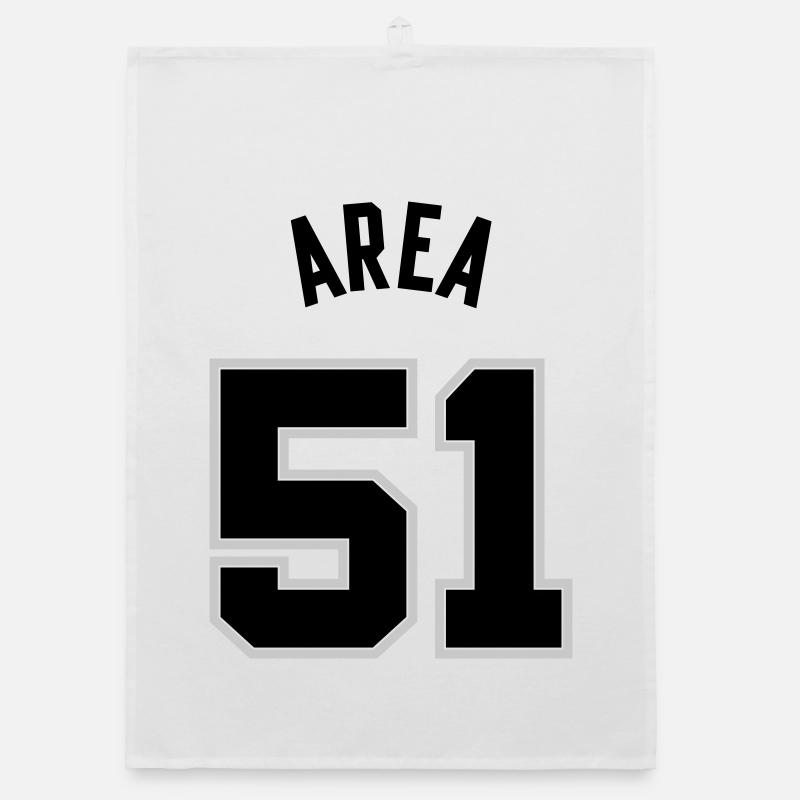 AREA 51 Black Organic dish towel