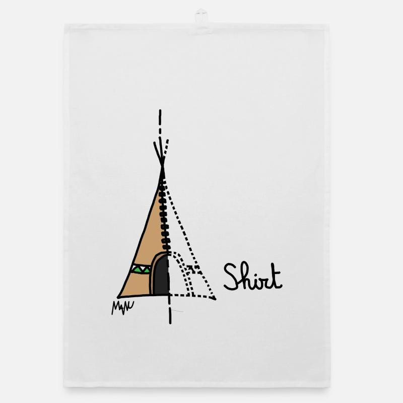 tipi shirt - Torchon bio - blanc