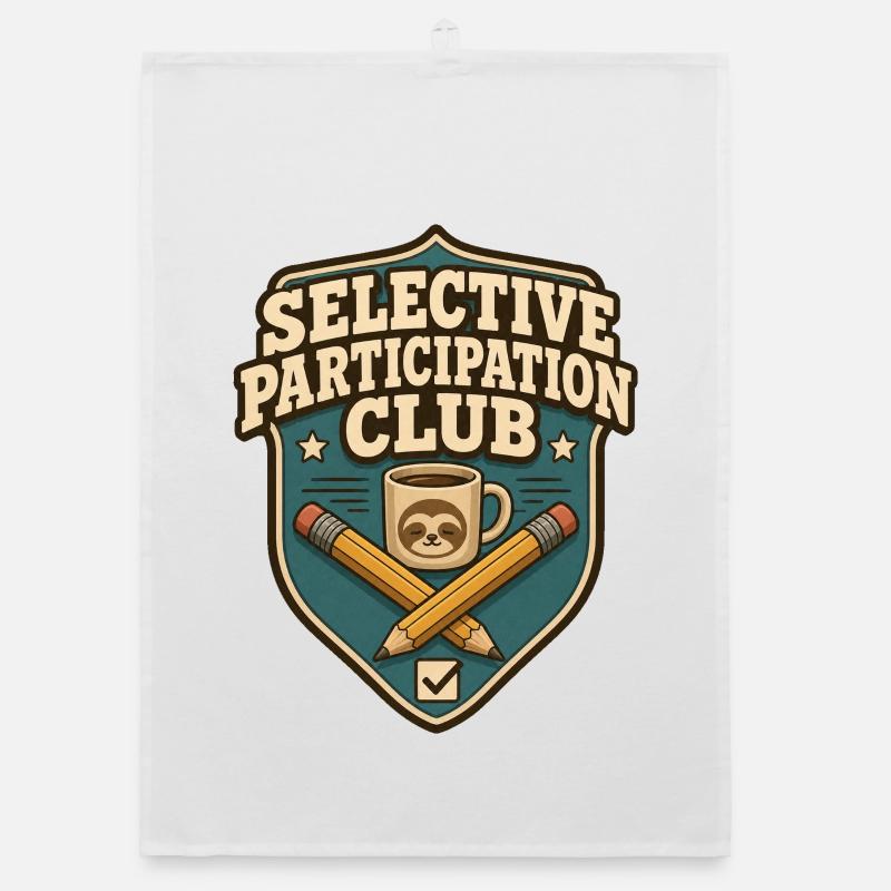 Selective Participation Club Faultier Organic Geschirrtuch