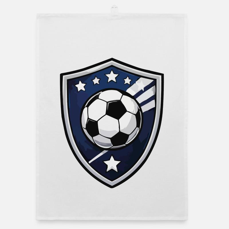 Soccer Shield Crest Organic Geschirrtuch
