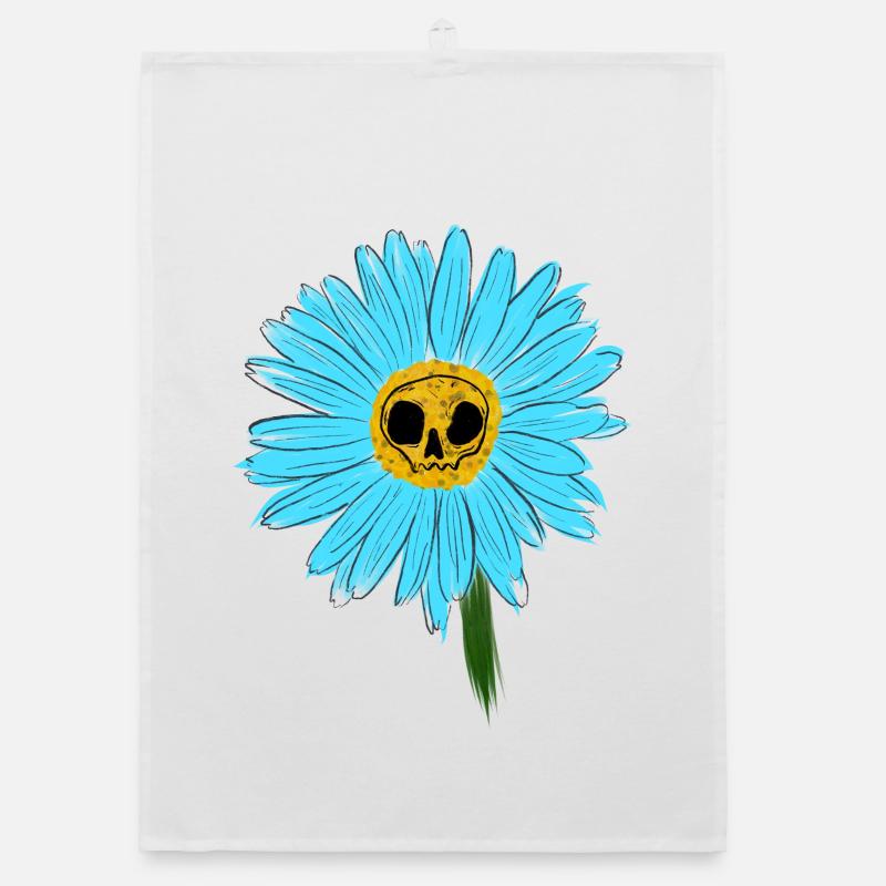 Blue Daisy Organic Geschirrtuch