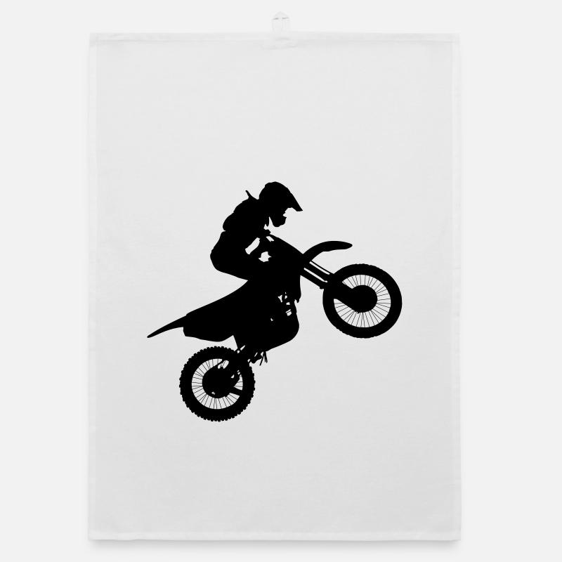 Motocross rider image # Organic dish towel