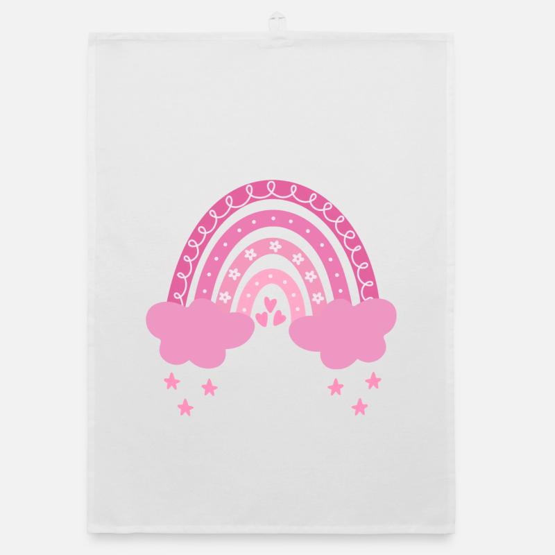 Boho Regenbogen Organic Geschirrtuch