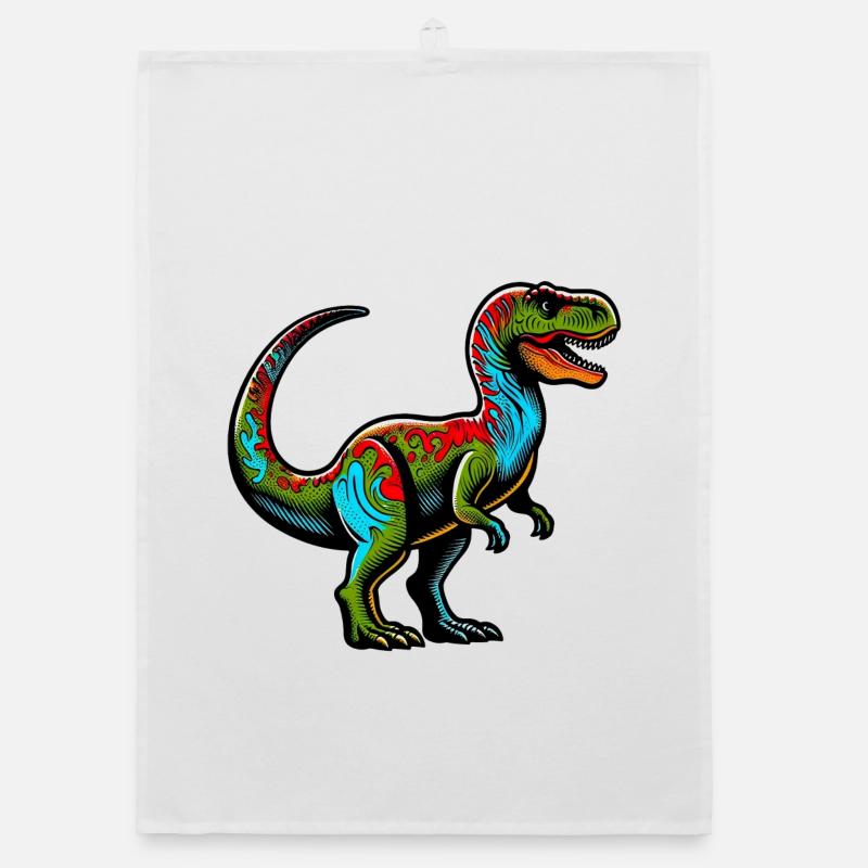 Dinosaur Organic dish towel