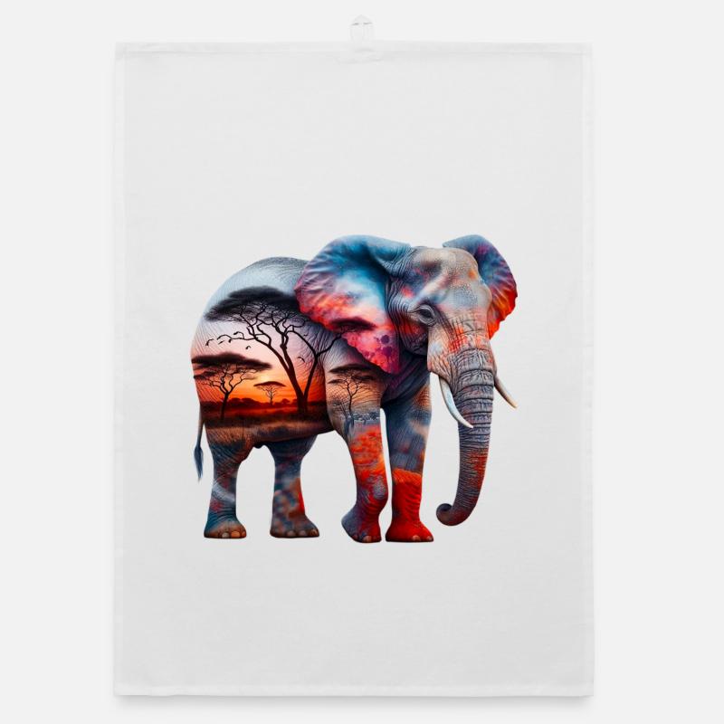 Elefant Organic Geschirrtuch