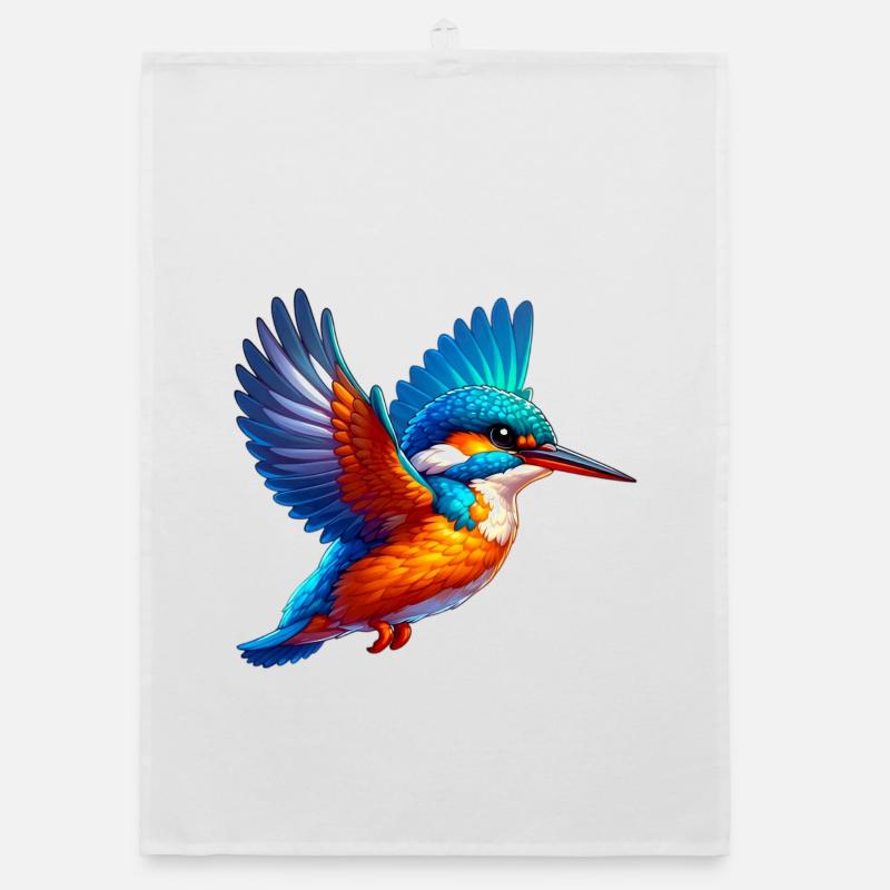 Eisvogel Organic Geschirrtuch