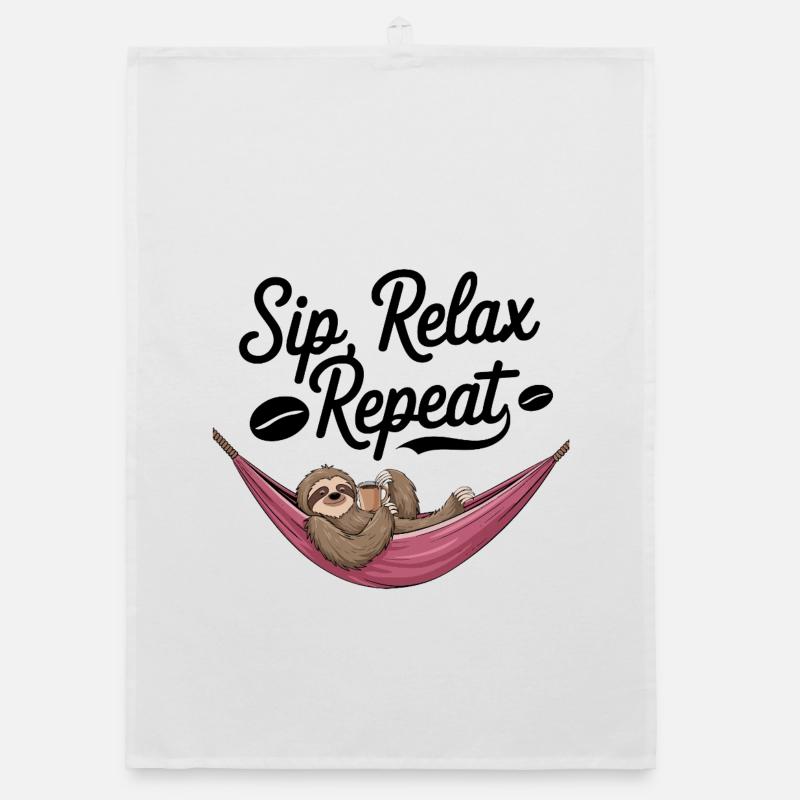 Sip, Relax, Repeat Organic dish towel