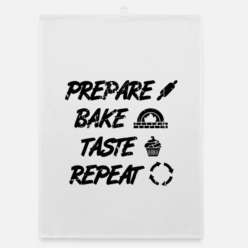 Funny Baking Quote Organic dish towel