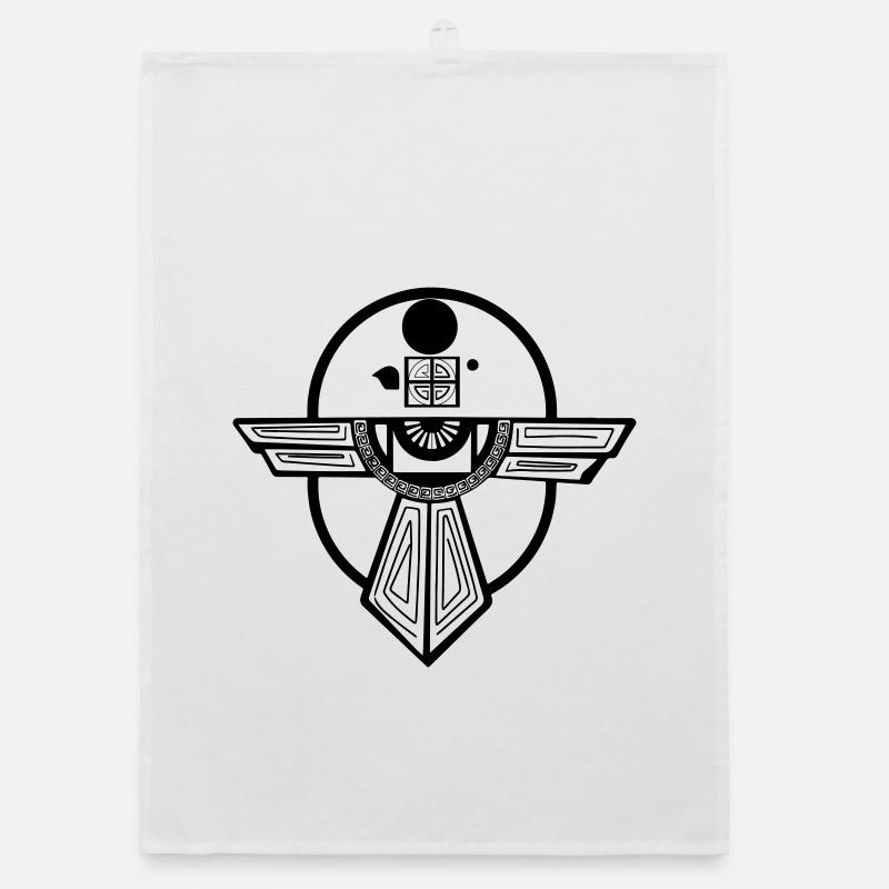 Uraltes Donnervogel-Totem-Design Organic Geschirrtuch