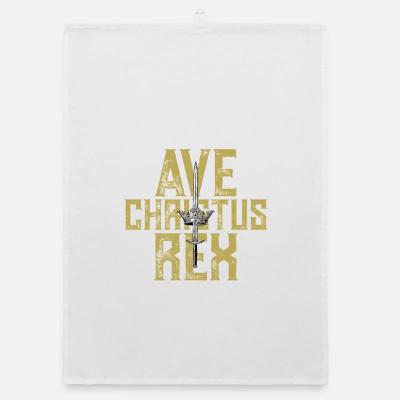 Couronne d’épée Ave Christus Rex Torchon bio