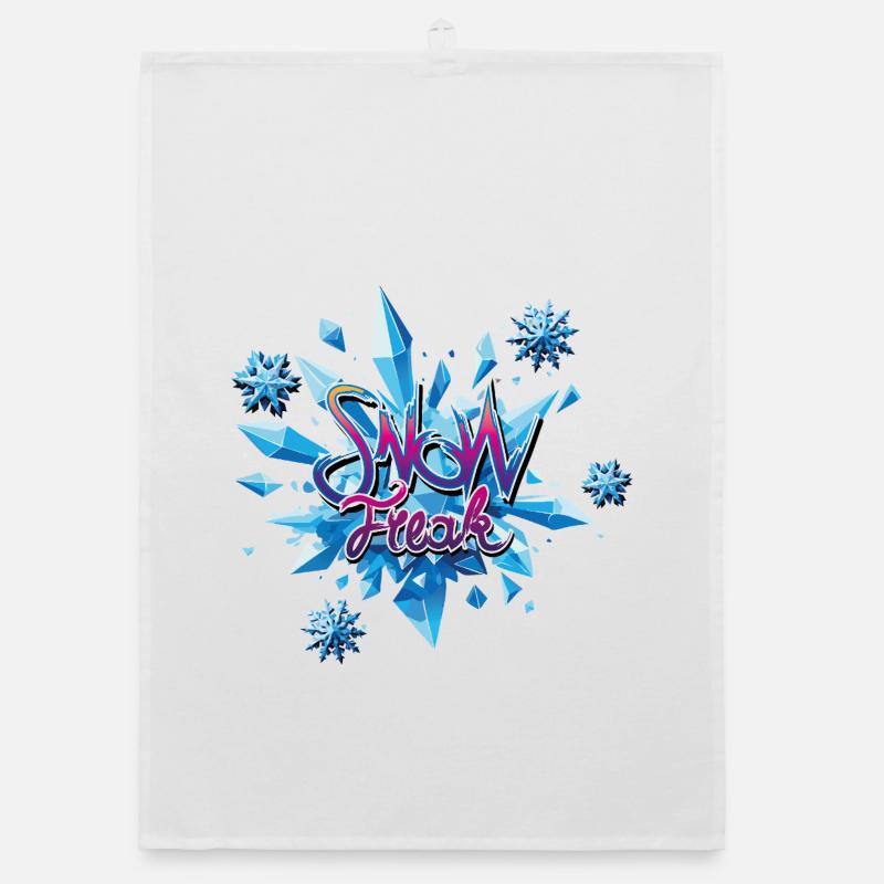 Snow Crystal Explosion Organic dish towel