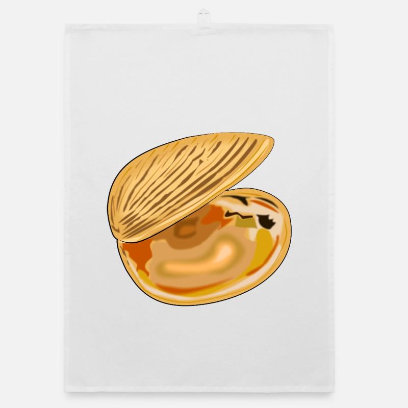 Shell unfolded Organic dish towel