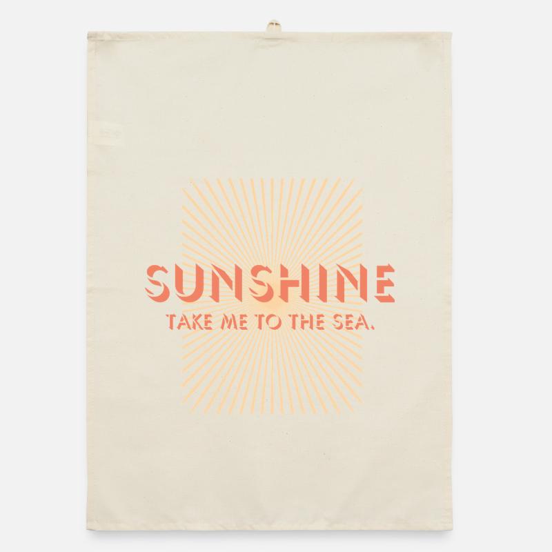 Rayon de soleil, emmène-moi à la plage Torchon bio