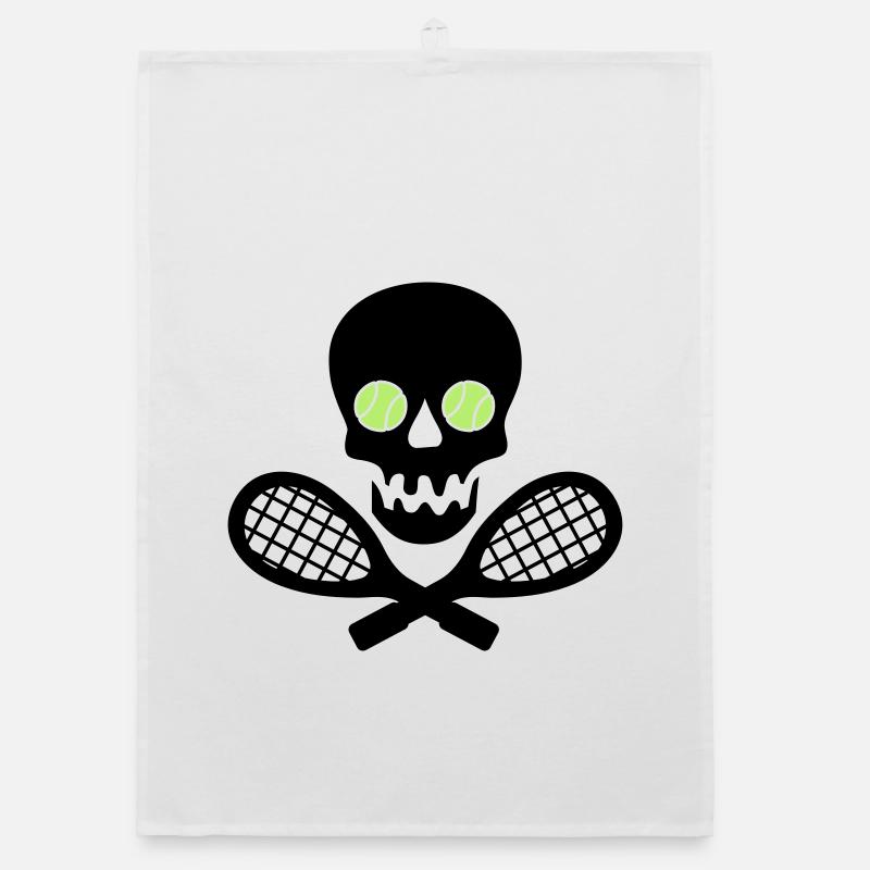 tennis - Torchon bio - blanc
