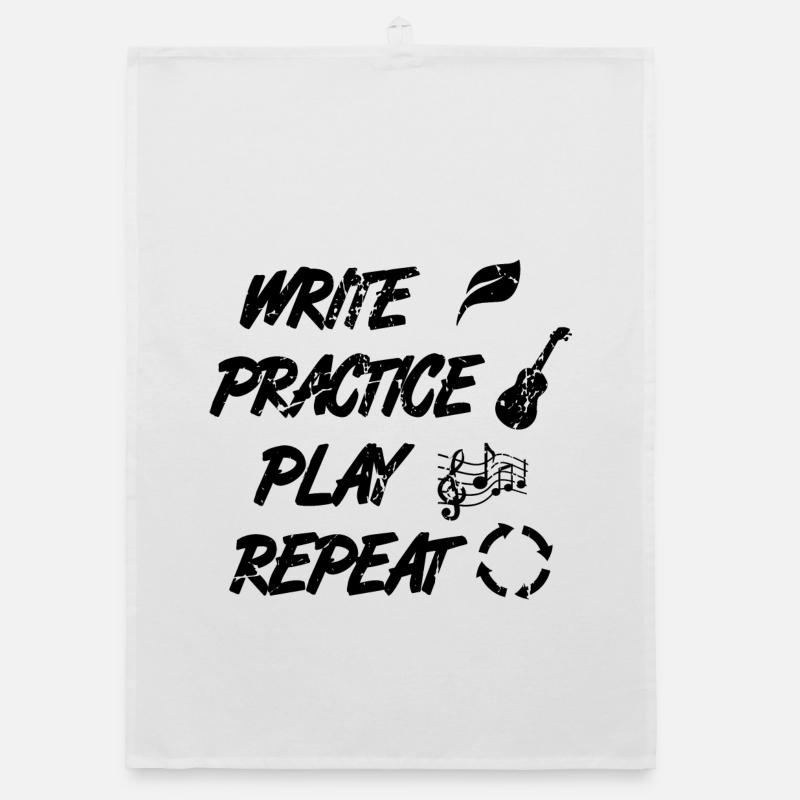 Citation de Ukulélé de motivation Torchon bio