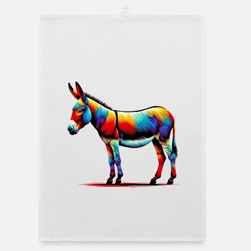 Esel, Schnuller, Maultier Organic Geschirrtuch