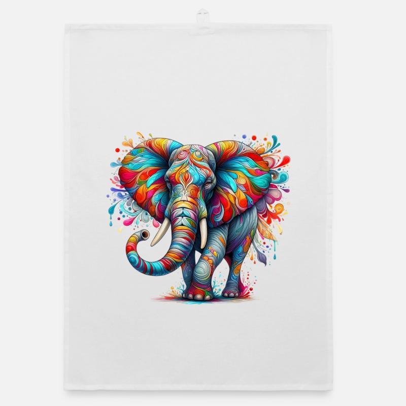 Elefant Organic Geschirrtuch