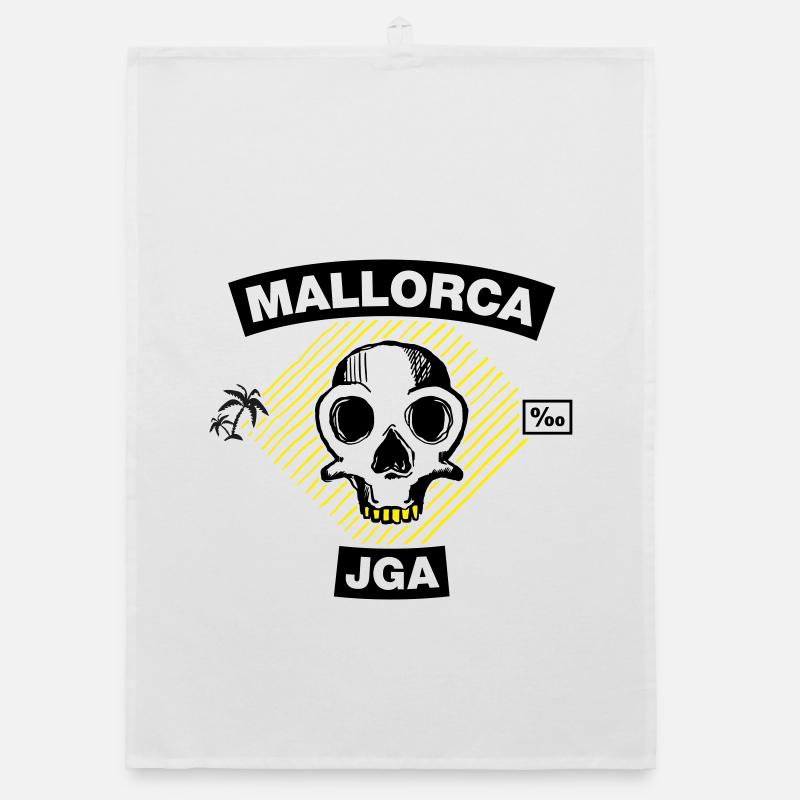 Mallorca – Bachelor party under palm trees Organic dish towel