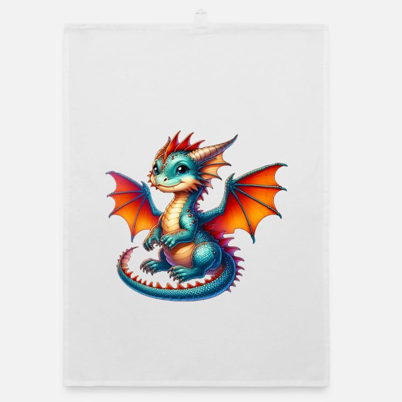Drache Organic Geschirrtuch