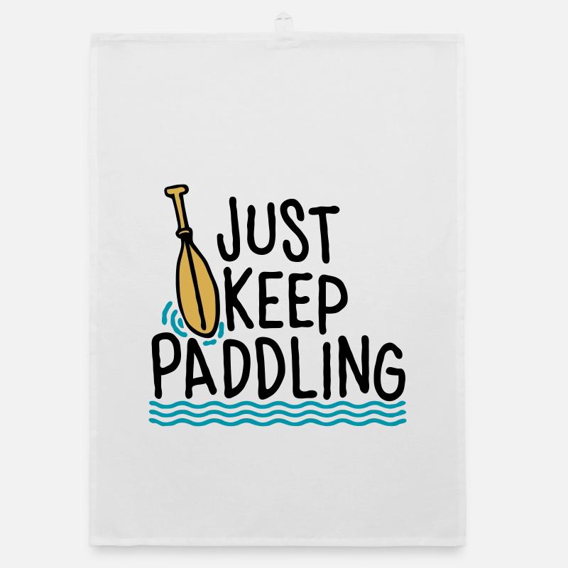 Just Keep Paddling Organic dish towel