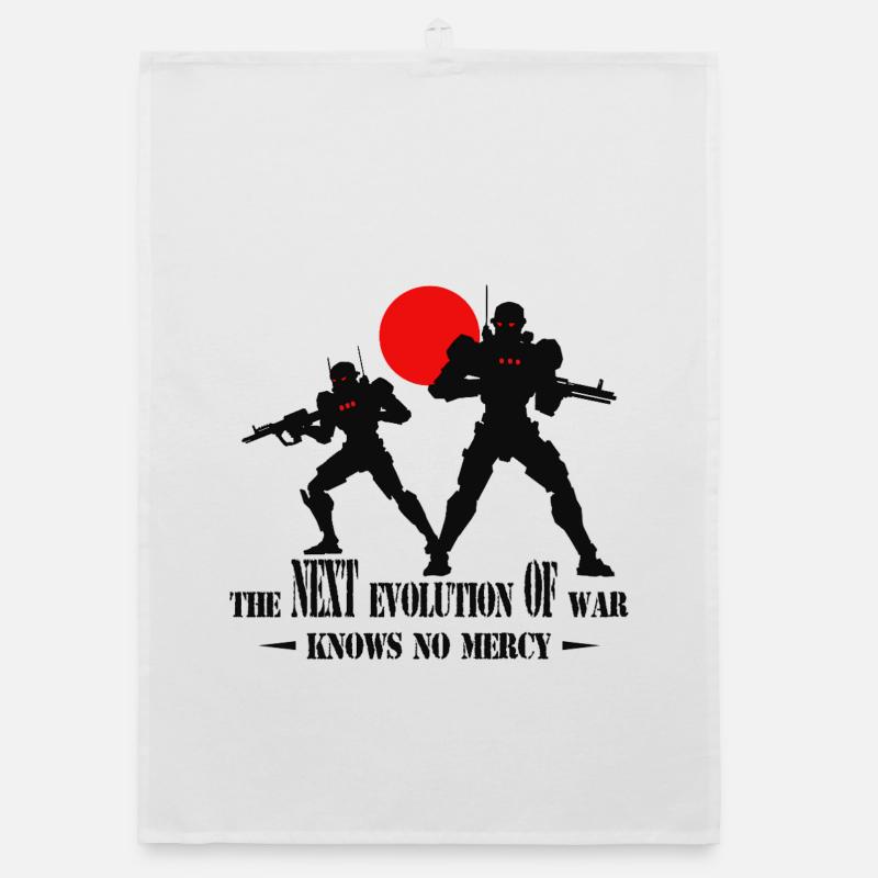 Ai Kampfroboter Organic Geschirrtuch