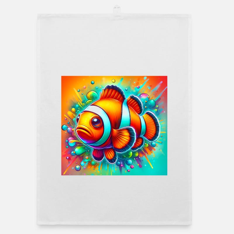 Clownfisch Organic Geschirrtuch