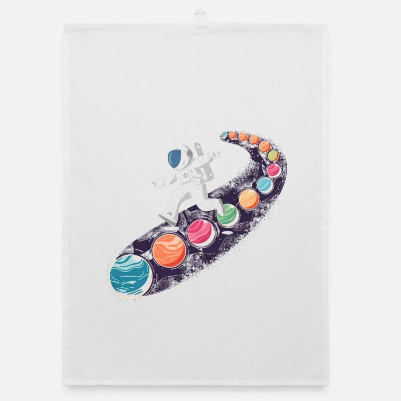 Conception d'astronautes d'aventure spatiale pour enfants Torchon bio