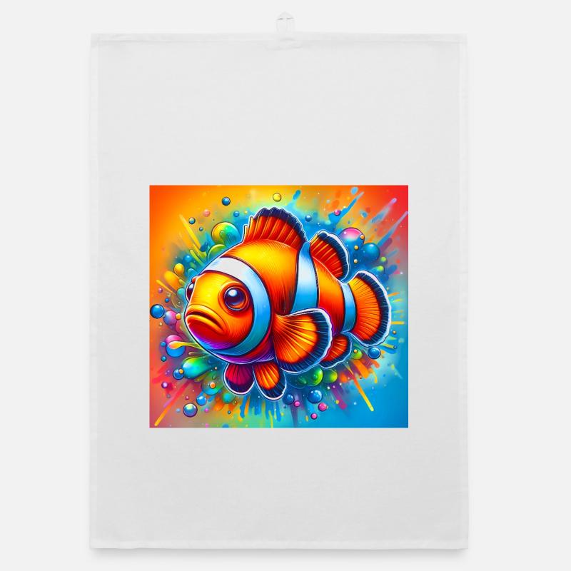 Clownfisch Organic Geschirrtuch