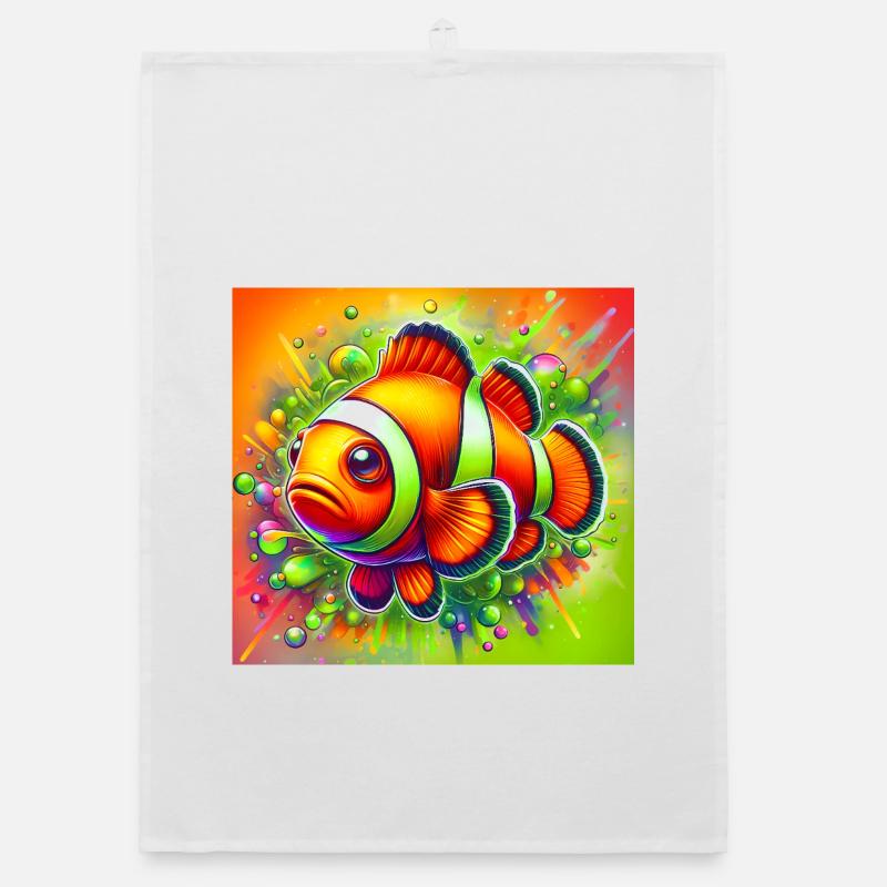 Clownfisch Organic Geschirrtuch