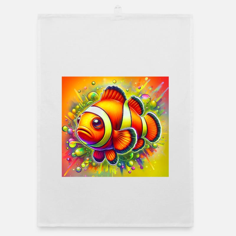 Clownfish Organic dish towel