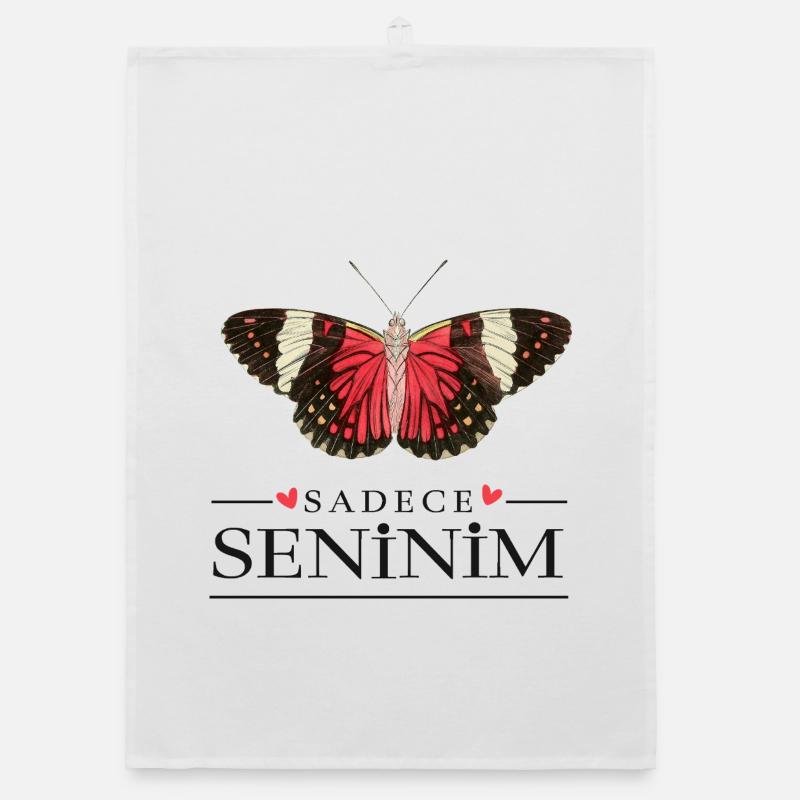 Creative Butterfly Design – Sadece Seninim Organic dish towel