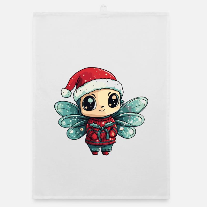 Noël Libellule Torchon bio