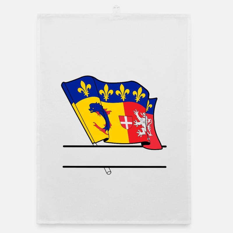 Rhône-Alpes Text space Organic dish towel